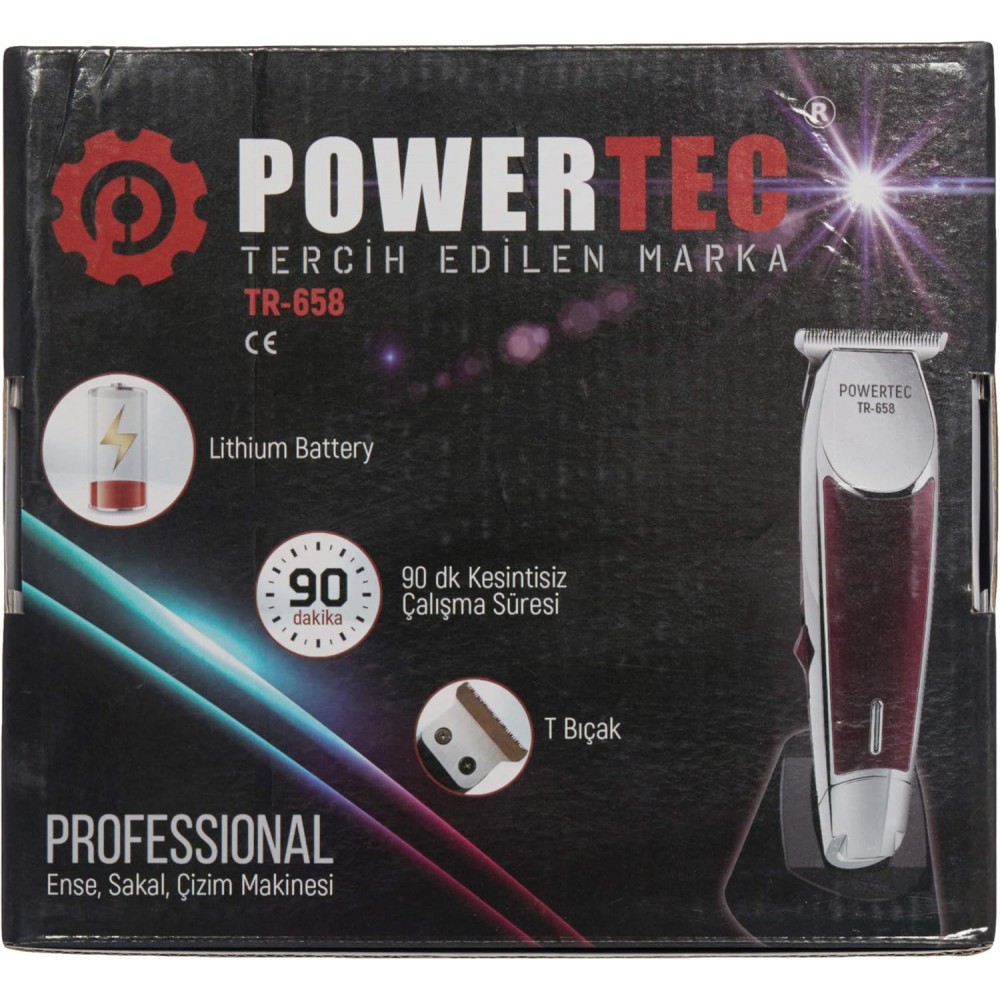 Powertec TR-658 Tiraş Makinesi