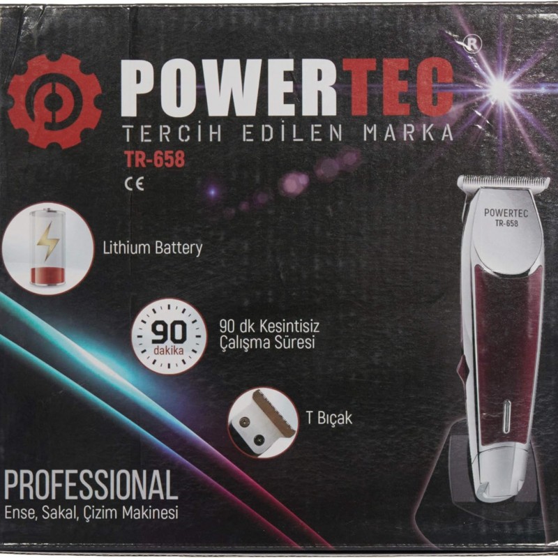 Powertec TR-658 Tiraş Makinesi