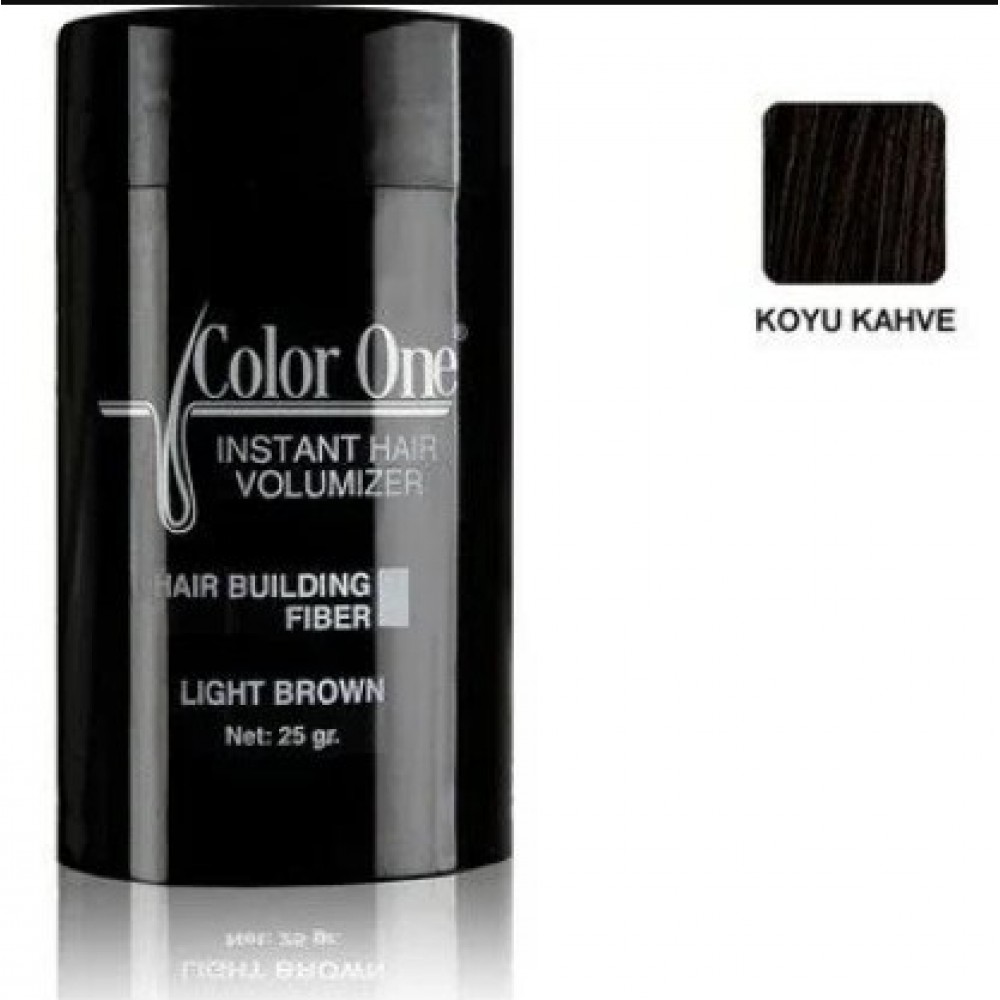 Color One Premium Topik Saç Tozu Koyu Kahverengi 25 gr