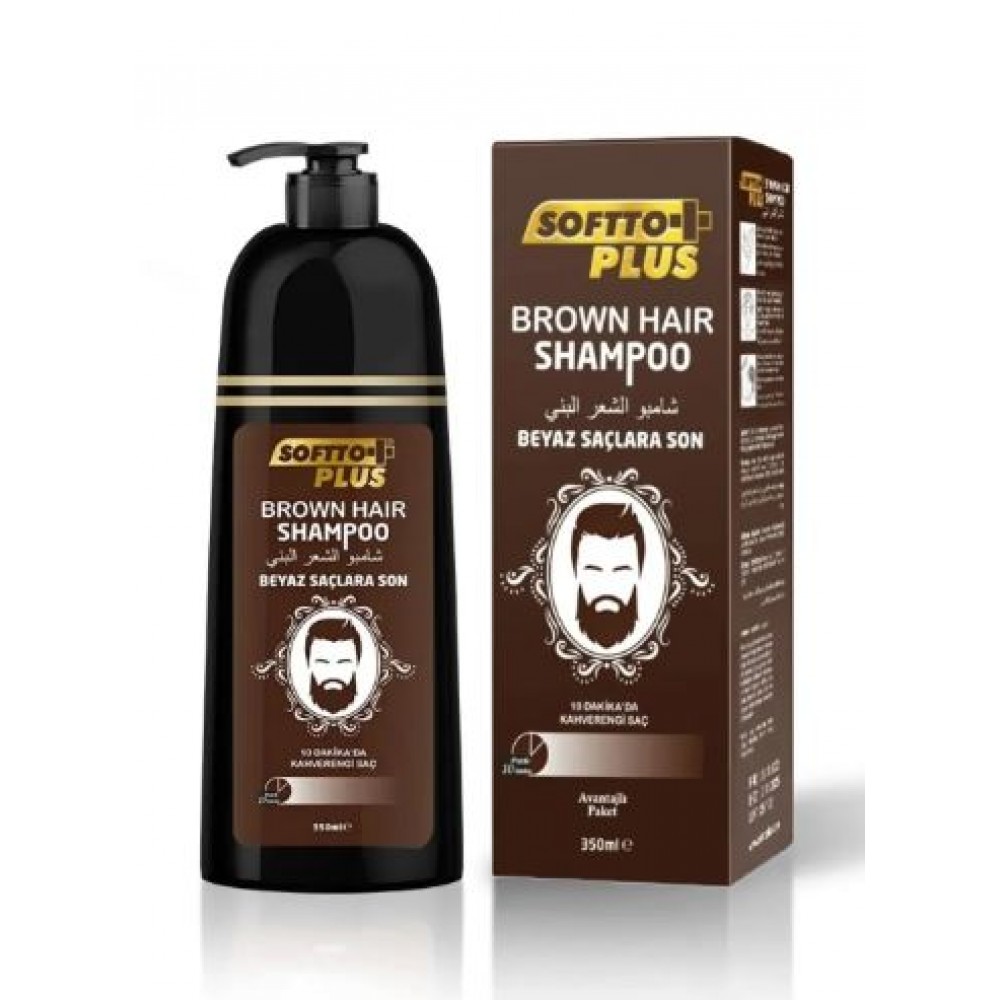 Softto Plus Brown Hair Şampuan 350 ml