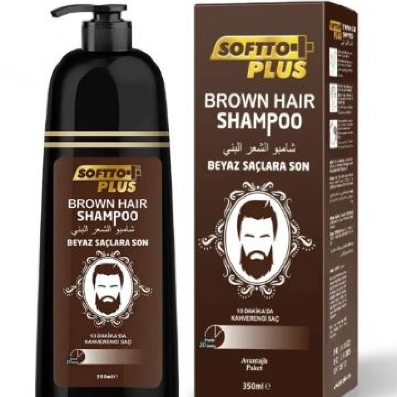 Softto Plus Brown Hair Şampuan 350 ml