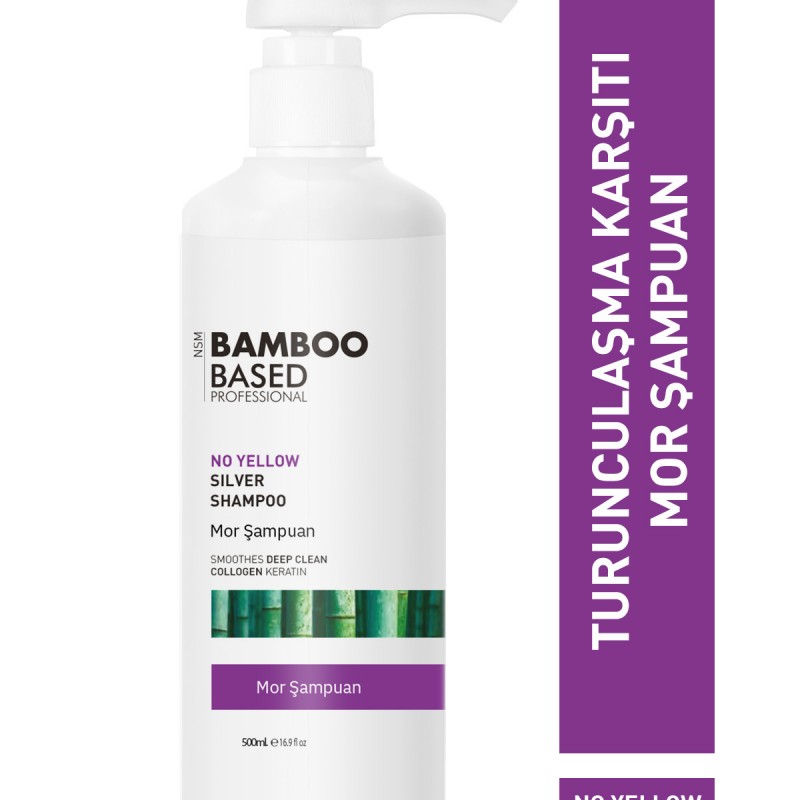 Bamboo Turunculaşma Karşıtı Mor Şampuan 500 ml.